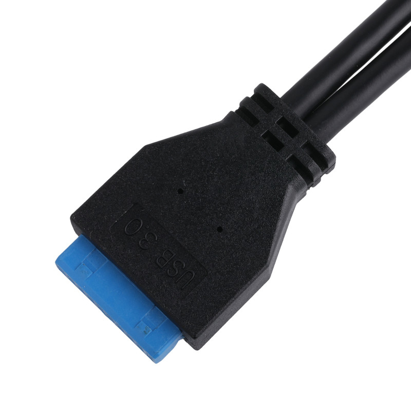 Bilgisayar Ana tahtası Güç Kablosu USB 3.1 Tip-E Erkeğe IDC20P Erkeğe Adaptör Kablosu 20 Pin Uzantı Kablosu