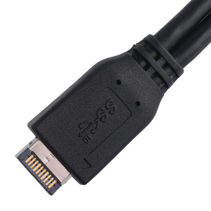 Bilgisayar Ana tahtası Güç Kablosu USB 3.1 Tip-E Erkeğe IDC20P Erkeğe Adaptör Kablosu 20 Pin Uzantı Kablosu