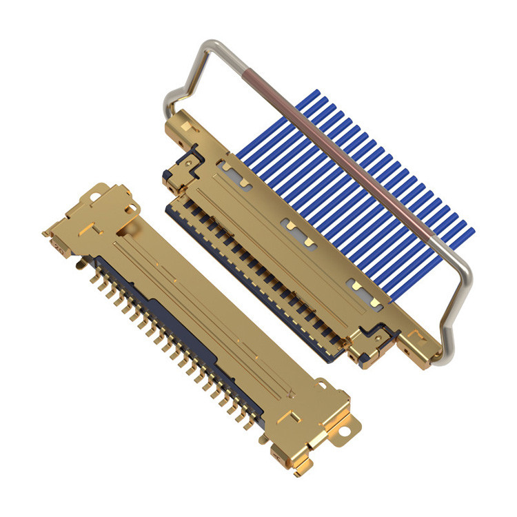 EMI Sızıntılarını Önlemek İçin Çok Noktalı Yerlerle Tamamen Kalkan Kablo-VS 20pin 20453-220T-03