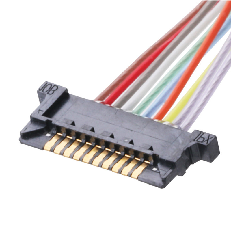 Lcd Monitör DW-5 20598-010T-02 0.5mm Pitch 10 Pin için Lvds Koaksiyel Kablo Konektörü