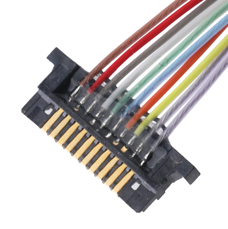 Lcd Monitör DW-5 20598-010T-02 0.5mm Pitch 10 Pin için Lvds Koaksiyel Kablo Konektörü