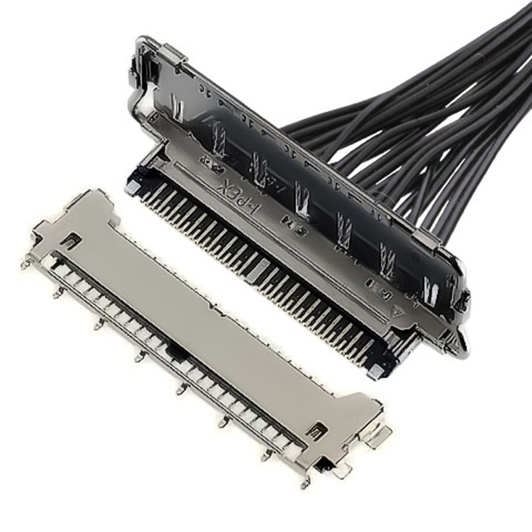 Yatay Çiftleşme Tipi Mikro-Koaxial Bağlantı Lvds Bağlantı Tipleri 40 Pin Lvds Bağlantı 20977-040T 040E 01