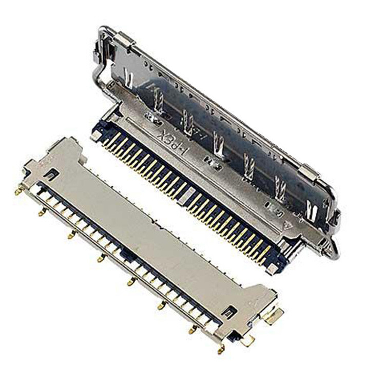 Yatay Çiftleşme Tipi Mikro-Koaxial Bağlantı Lvds Bağlantı Tipleri 40 Pin Lvds Bağlantı 20977-040T 040E 01