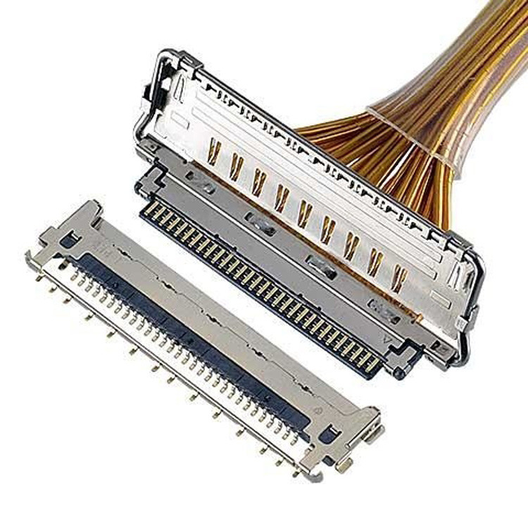 Yatay Çiftleme Tipi Mikro-Koaxial Bağlantı Kablosu VS II 20846-020T 030T 040T 0,5 mm Pitch