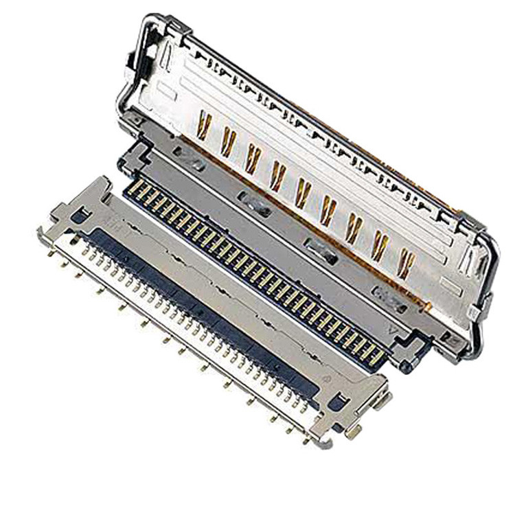 Yatay Çiftleme Tipi Mikro-Koaxial Bağlantı Kablosu VS II 20846-020T 030T 040T 0,5 mm Pitch