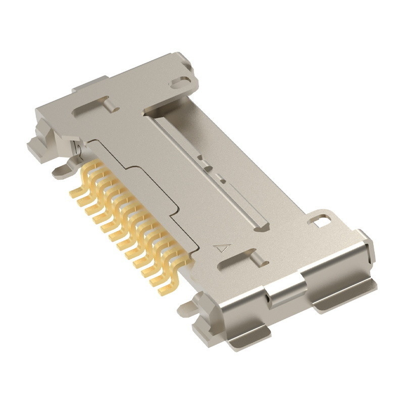 CABLINE-CA 12pin20633-212T-01S Mikro Koaksiyel Kablo Tertibatı İçin Fiş 0,4 mm hatve, Yatay çiftleşme tipi