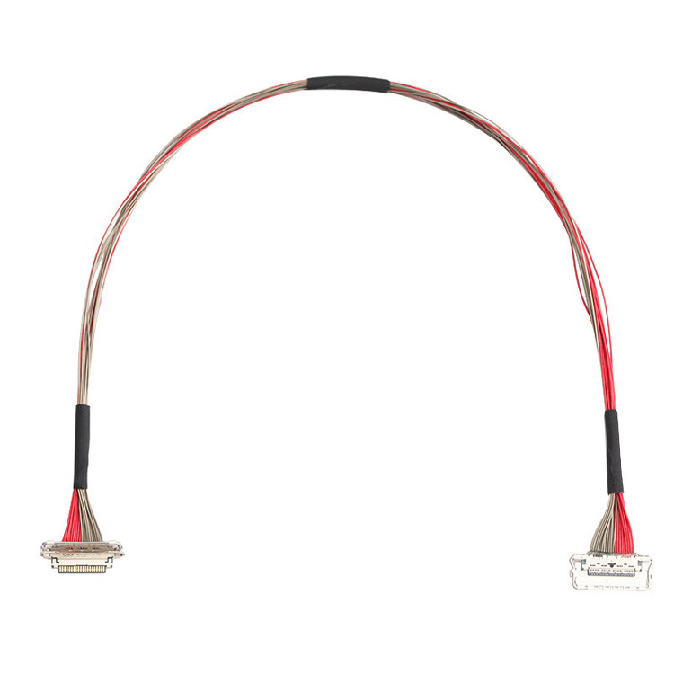 Fabrika Özel I-PEX 20679-020T-01 0.4mm Pitch 20 Pin LVDS Koaksiyel Kablo 220mm