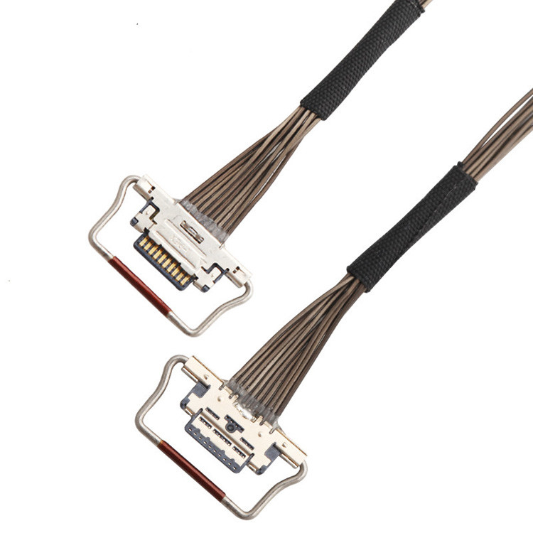 10 Pin EDP I-PEX Koaksiyel LVDS Kablosu 0.4mm Pitch 20633-310T-01S 38AWG