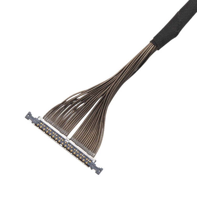 Drone için Lvds Kablosu 32P Bağlayıcı 32 Pin Mikro Koaksiyel Kablo I PEX 0.3mm Pitch 20496-032T-40