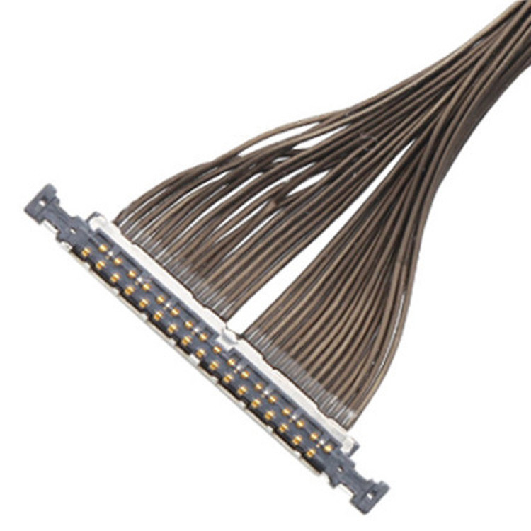 Drone için Lvds Kablosu 32P Bağlayıcı 32 Pin Mikro Koaksiyel Kablo I PEX 0.3mm Pitch 20496-032T-40