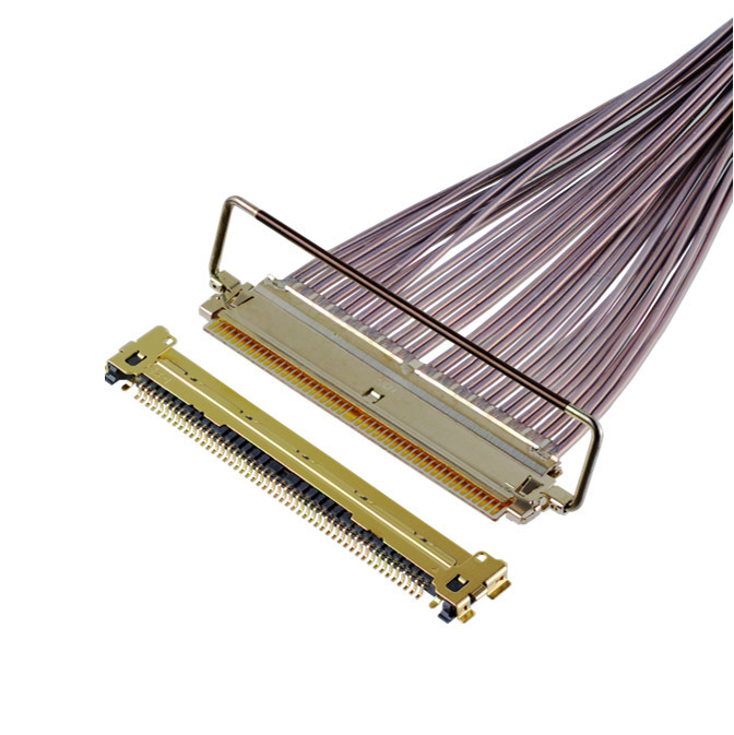 CABLINE-CAP 64 Gbps PAM4 81863-100B-01 50P 0.4mm Pitch Horizontal Mating Tipi Mikro Koaksiyel Kablo Montajı OEM/ODM