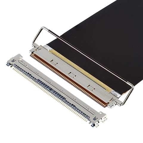 I-PEX CABLINE-CAF 40P Otomobil Koaksiyel Kablo Bağlantıları 20858-040T-01 40Pin Çiftleme Yönü Horizontal