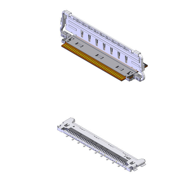 I-PEX CABLINE-CAF 40P Otomobil Koaksiyel Kablo Bağlantıları 20858-040T-01 40Pin Çiftleme Yönü Horizontal