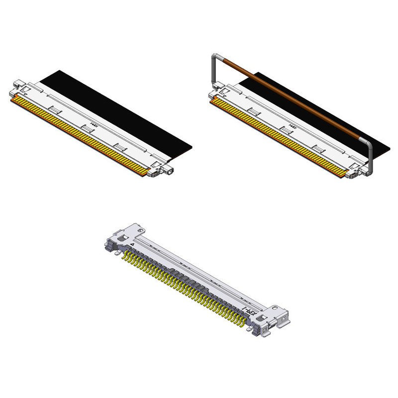 I-PEX CABLINE-CAF 40P Otomobil Koaksiyel Kablo Bağlantıları 20858-040T-01 40Pin Çiftleme Yönü Horizontal