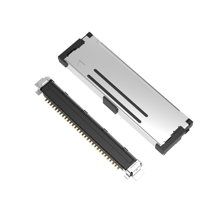 FPL II 20437-030T-01 Yatay çiftleşme tipi Mekanik kilitli mikro-koaksiyel konektör 30Pin 40P 50P 0,4 mm mesafe