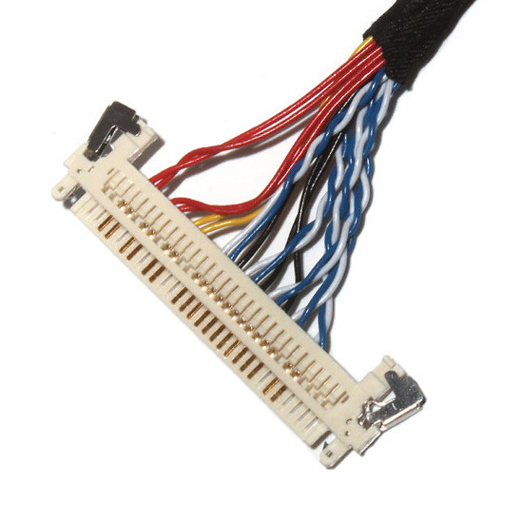 OEM/ODM Özelleştirme Uzunluğu 2.0mm Pitch LVDS Kablo Montajı 30 Pin IPEX DF11-24DS-2C To FI-X3OHL