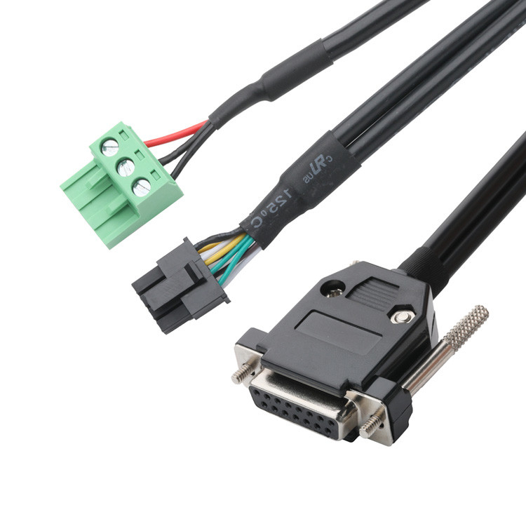 Özel Endüstriyel Kablo Bağlantıları, Pitch 3.0mm DB-15P Kadın HSG'ye 43025-0800 Ve Pitch 5.8mm 691352710003