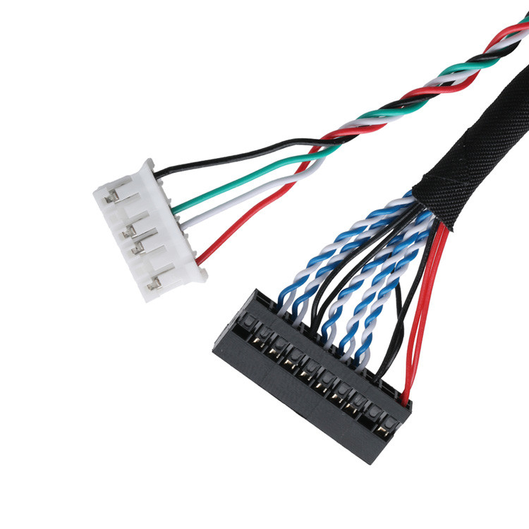 LVDS Kablo Bağlantıları DF14-20P-1.25H'den PH2.0-6P Bağlantısına Ve DH2.0-T Terminaline Sinyal Verisi Aktarımı