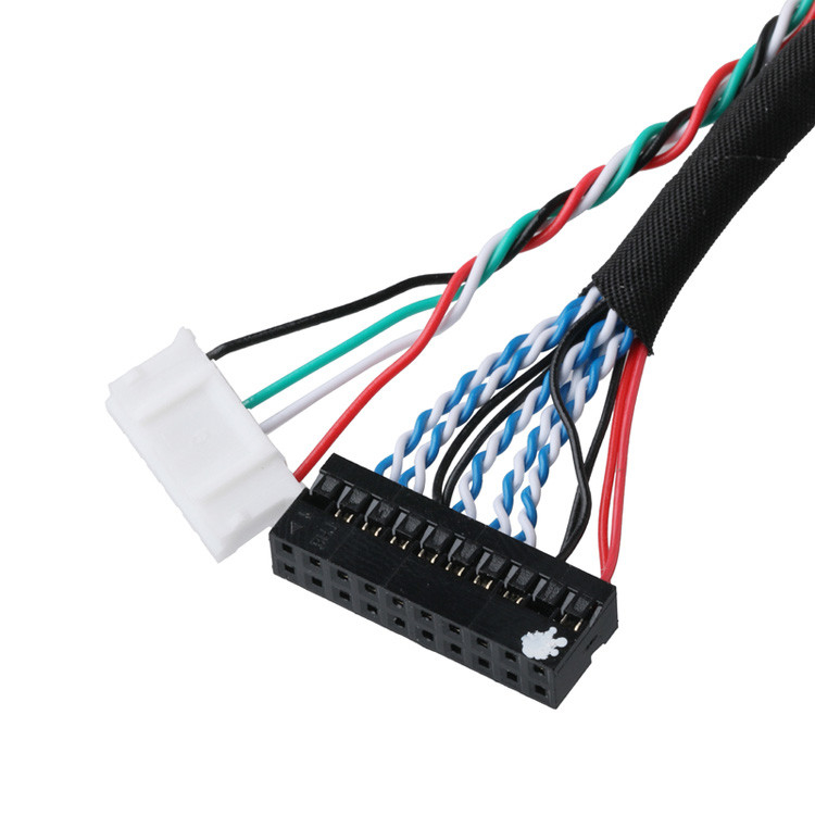 LVDS Kablo Bağlantıları DF14-20P-1.25H'den PH2.0-6P Bağlantısına Ve DH2.0-T Terminaline Sinyal Verisi Aktarımı