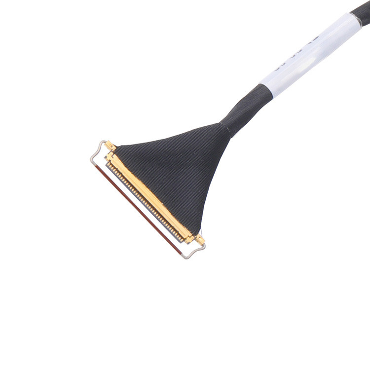 Yatay Çiftleme Tipi Mikro-Koaxial Bağlayıcı Özel 40 Pin Lvds Kablo Montajı 0.5mm Pitch Lcd Lvds Kablo ile