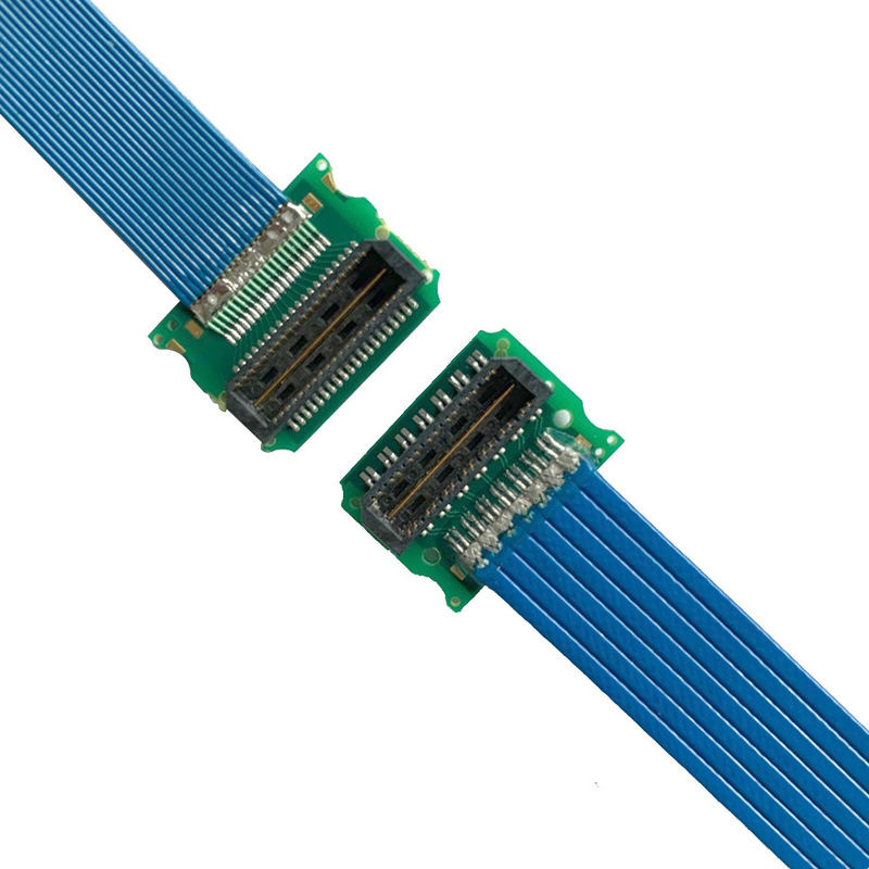 Özel 0,50 mm QSH 030 01 F D Samtec Yüksek Hızlı Kablo lvds ekran konnektörü