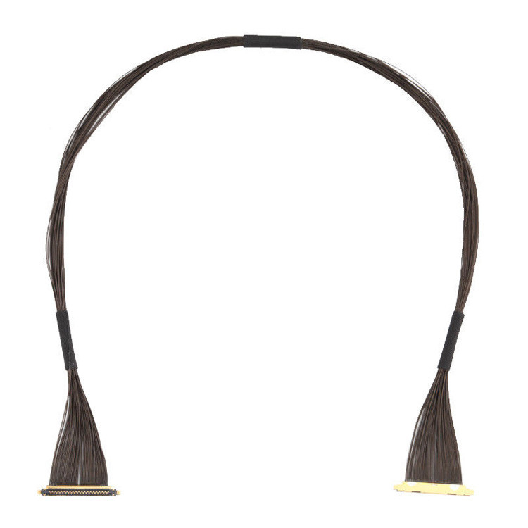 IPEX CABLINE®-UX II 40P UL11130 46AWG Mikro Koaksiyel Kablo Montajı I-PEX 20531-040t-02 IDC Forming OEM/ODM