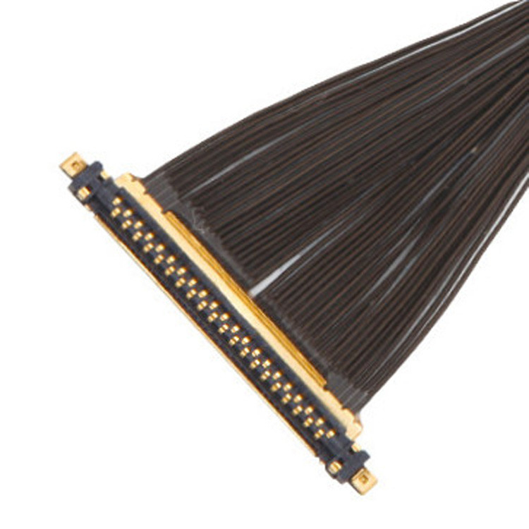IPEX CABLINE®-UX II 40P UL11130 46AWG Mikro Koaksiyel Kablo Montajı I-PEX 20531-040t-02 IDC Forming OEM/ODM