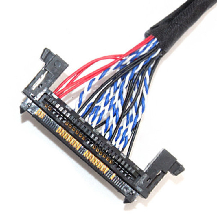 LCD LVDS Kablo Montajı 1.0mm Pitch JAE Fix-30ssl-Hf To  DF13 EDP 26AWG