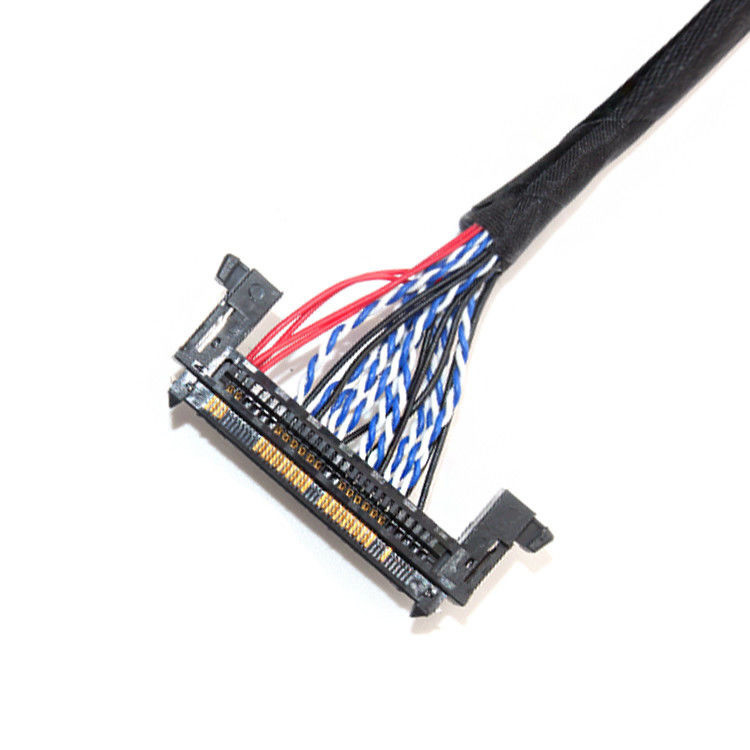 LCD LVDS Kablo Montajı 1.0mm Pitch JAE Fix-30ssl-Hf To  DF13 EDP 26AWG