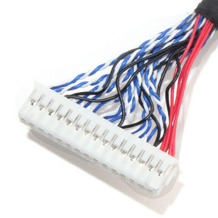 LCD LVDS Kablo Montajı 1.0mm Pitch JAE Fix-30ssl-Hf To  DF13 EDP 26AWG