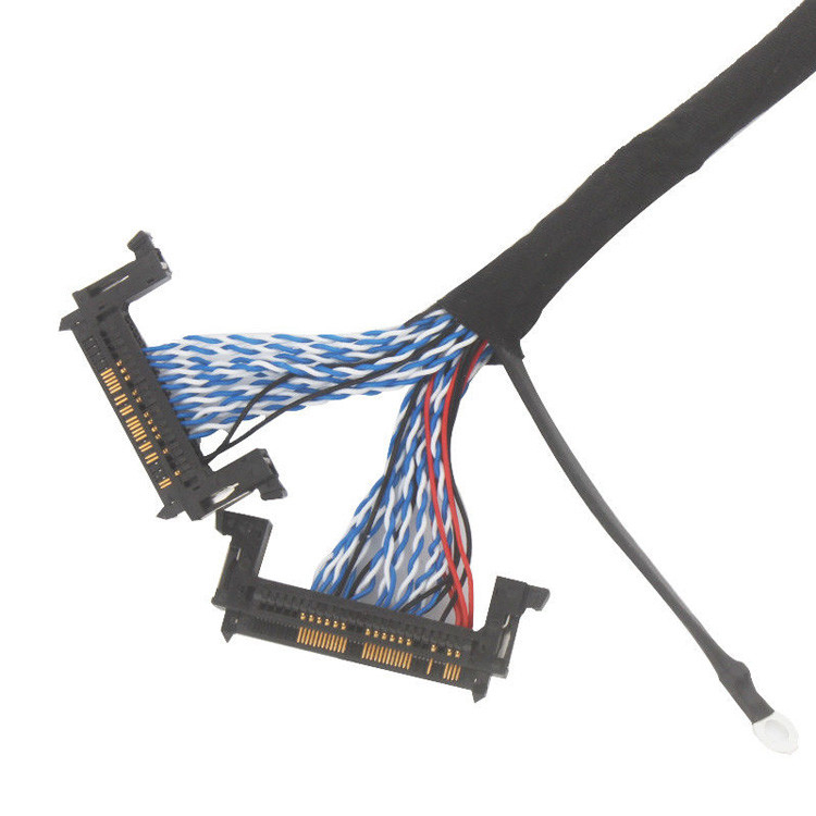 Tıbbi bir LCD monitörü için, LVDS Kablo Monitörü ACES 50204-040 MCC ISO13485 ile uyumludur