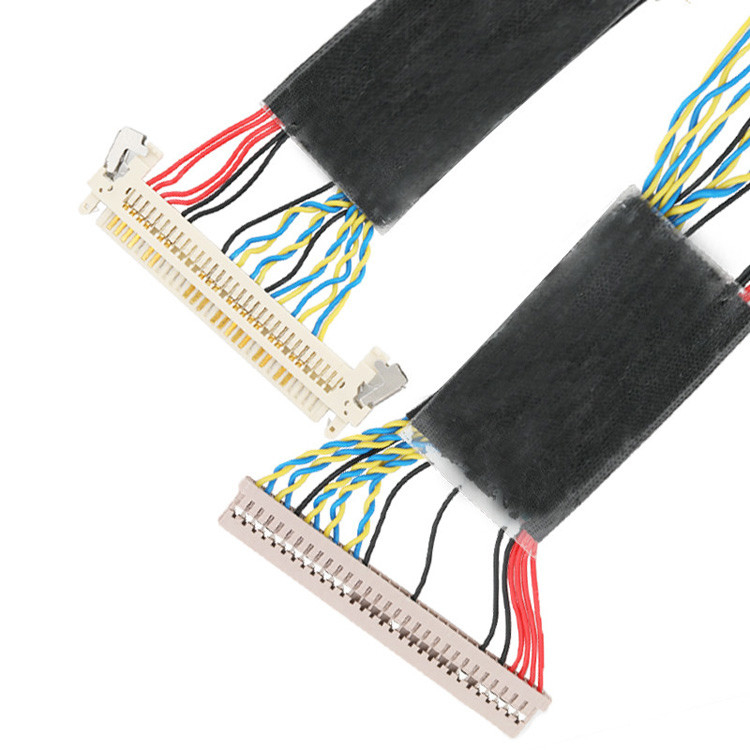 DF14-30S-1.25C'den JAE FI-X30'a kadar 30 pin LVDS EDP kablosu montajı yapılandırılmıştır.