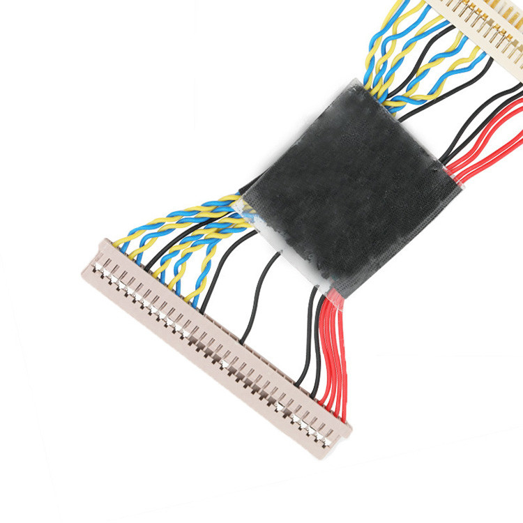 DF14-30S-1.25C'den JAE FI-X30'a kadar 30 pin LVDS EDP kablosu montajı yapılandırılmıştır.