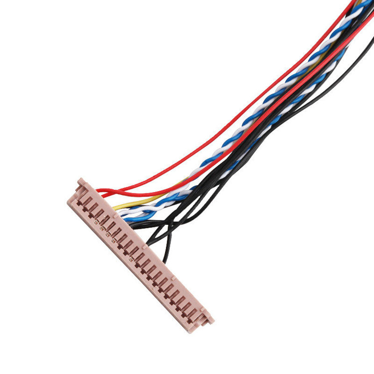 ISO14001 Lvds LCD Kablo Montajı 20453-230T PH2.0 PHR-6P 1255H-2