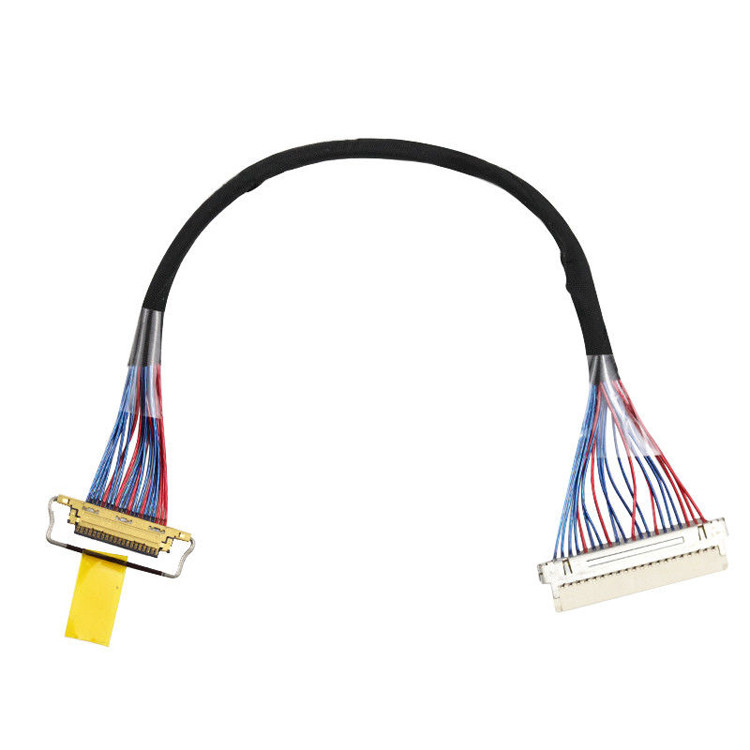 0.5mm Pitch 20453-220t-03 Lvds Kablo Montajı Df19g-20s To I-Pex ISO14001