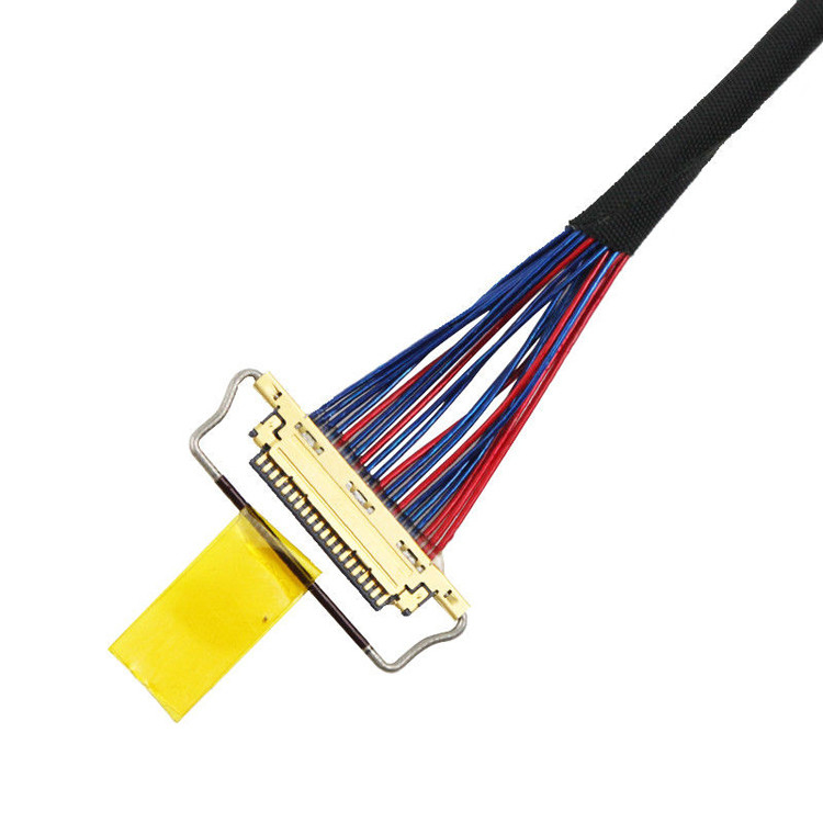 0.5mm Pitch 20453-220t-03 Lvds Kablo Montajı Df19g-20s To I-Pex ISO14001