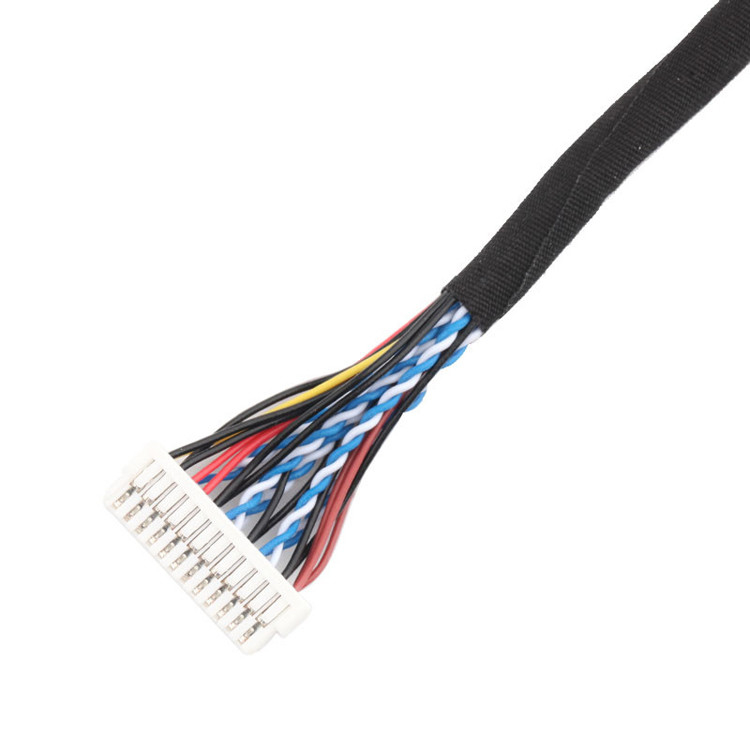 24 pin MOLEX 504186-2400 30 pin JAE FI-X30HL LCD LVDS Kablo Montajı Uzunluğu özelleştir