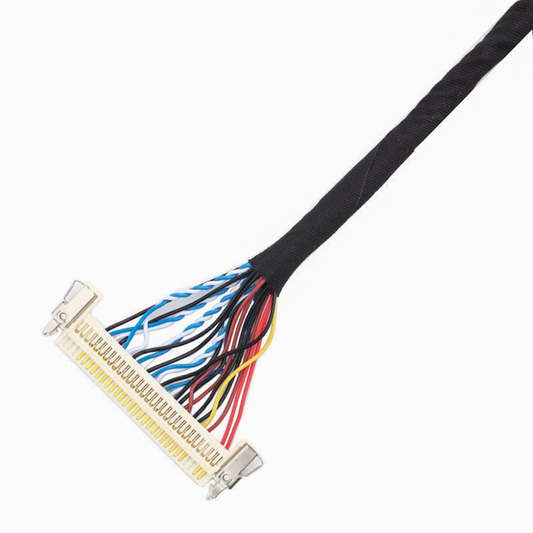24 pin MOLEX 504186-2400 30 pin JAE FI-X30HL LCD LVDS Kablo Montajı Uzunluğu özelleştir