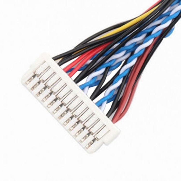 24 pin MOLEX 504186-2400 30 pin JAE FI-X30HL LCD LVDS Kablo Montajı Uzunluğu özelleştir