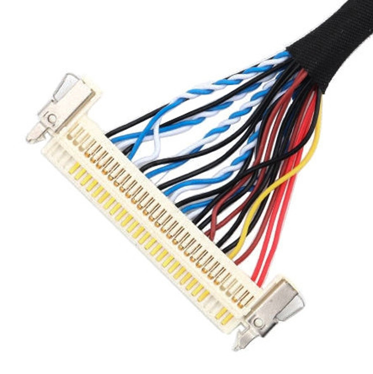 24 pin MOLEX 504186-2400 30 pin JAE FI-X30HL LCD LVDS Kablo Montajı Uzunluğu özelleştir