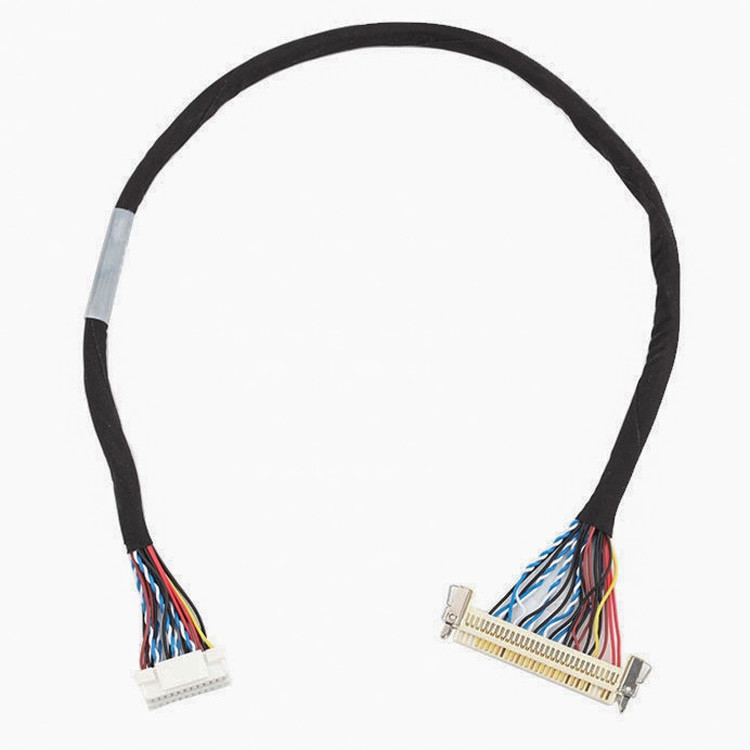 24 pin MOLEX 504186-2400 30 pin JAE FI-X30HL LCD LVDS Kablo Montajı Uzunluğu özelleştir