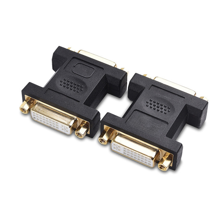 2 Paket Dvi Kadın Kopyalaıcı Çift Bağlantı 24 + 5 Pin LCD Kablo Bağlantısı Montajı için