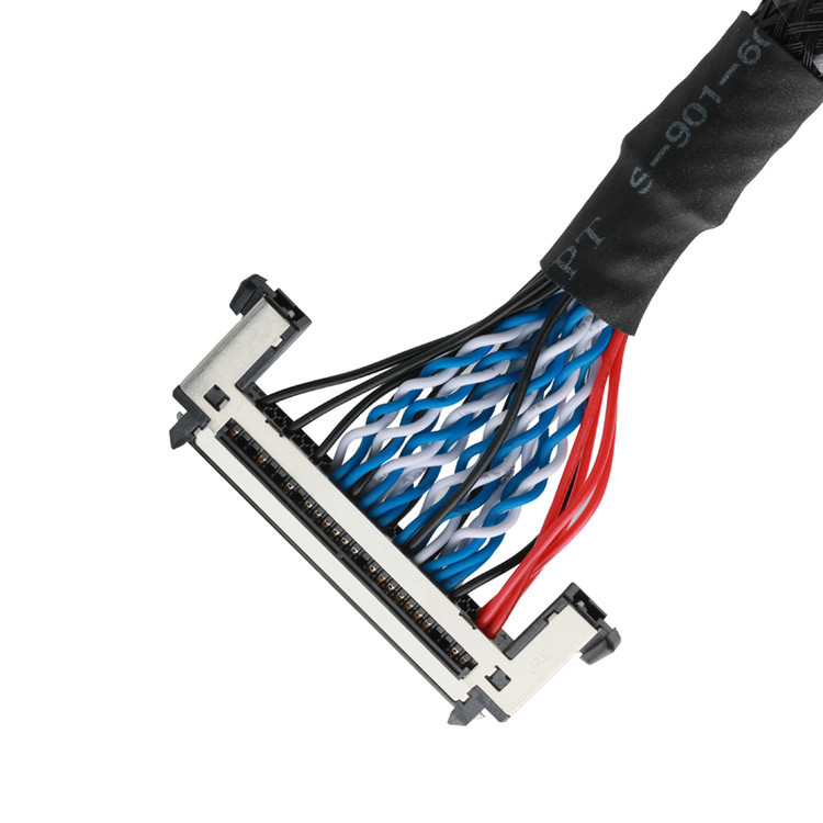 OEM / ODM Özel Uzunluklu Tel Kablosu UL1061 30AWG JAE FI-RE51HL-51Pin'den  DF13-40DS'e