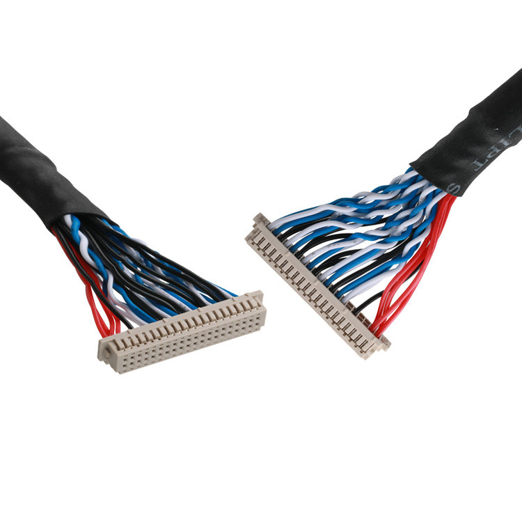 OEM / ODM Özel Uzunluklu Tel Kablosu UL1061 30AWG JAE FI-RE51HL-51Pin'den  DF13-40DS'e