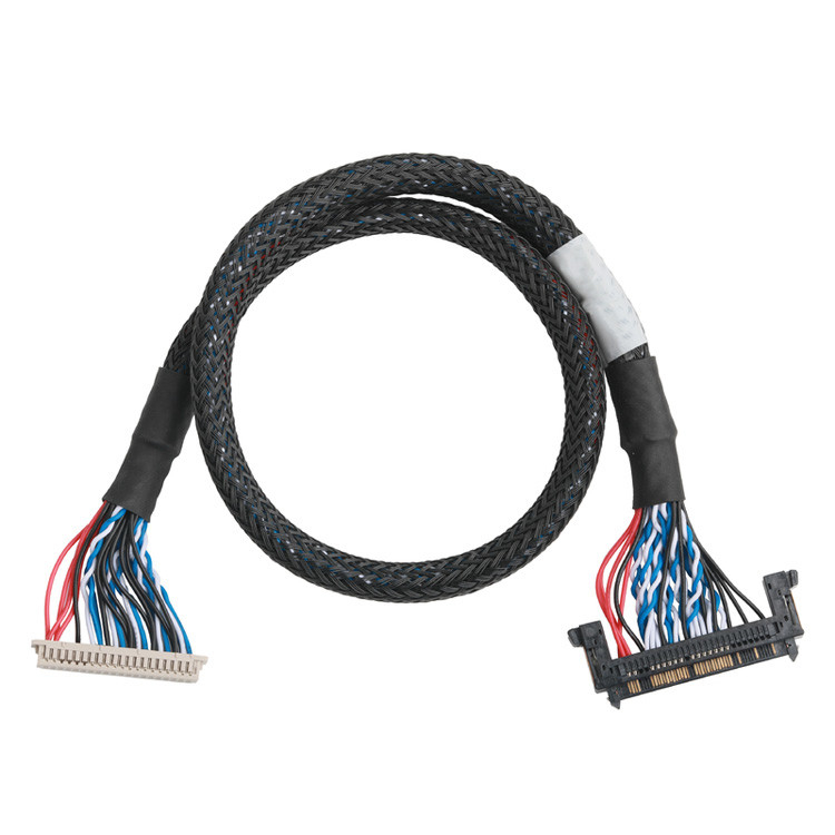 OEM / ODM Özel Uzunluklu Tel Kablosu UL1061 30AWG JAE FI-RE51HL-51Pin'den  DF13-40DS'e