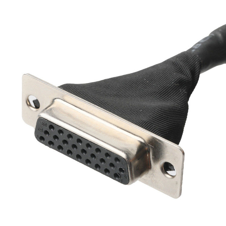 OEM/ODM LVDS Kablo Montajı  DF13-40Pin 1.25mm Pitch To HD-SUB 26P Kadın Lehim UL 1007 20AWG Kablo