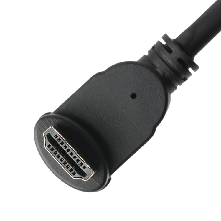Erkek Dikey 19Pin HDMI-A Bağlantı Montajı Kadın 19Pin HDMI LCD Kablosuna