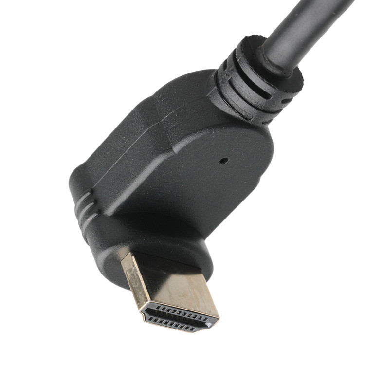 Erkek Dikey 19Pin HDMI-A Bağlantı Montajı Kadın 19Pin HDMI LCD Kablosuna