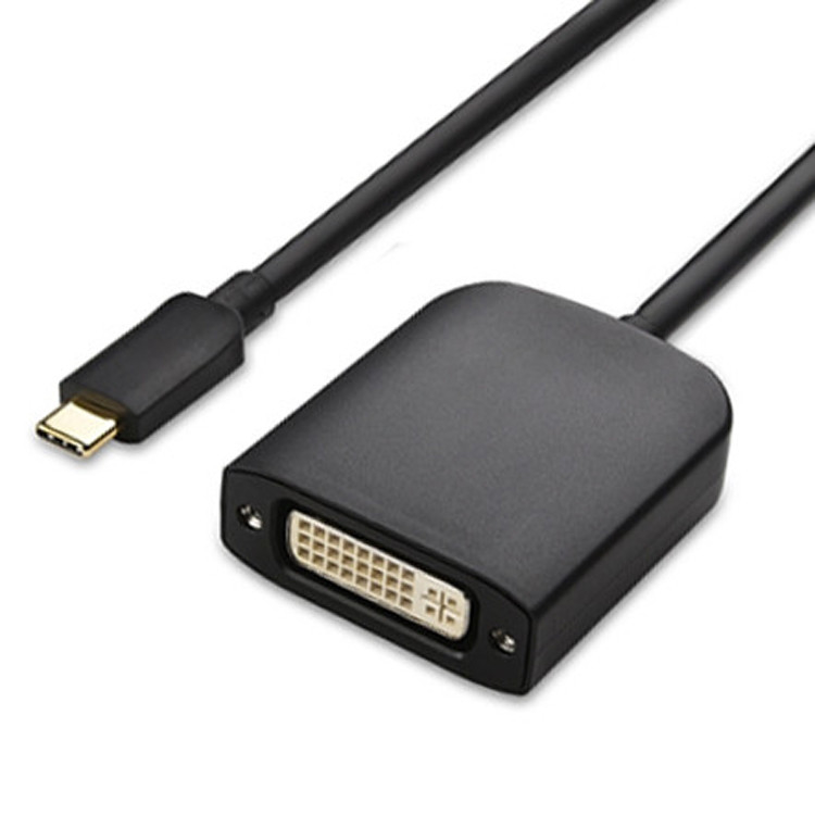 USB Tipi C LCD Kamera Projeksiyonu için Erkeğe Dvi I Kadın Adaptörü