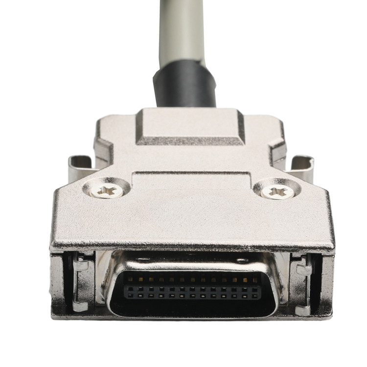 Hd D-Sub To Mdr Plug Connector Kabel 14p*28 Awg Od 7.0mm Beige PVC Jack